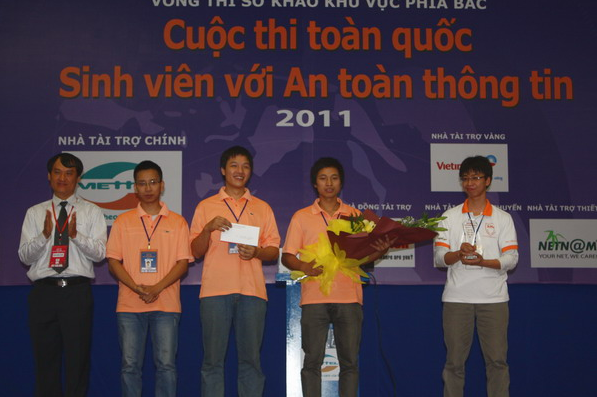 Sơ khảo cuộc thi “Sinh viên với An toàn thông tin” năm 2011 phía Bắc: Hai đội tuyển của Học viện KTMM đoạt giải Nhất, Nhì